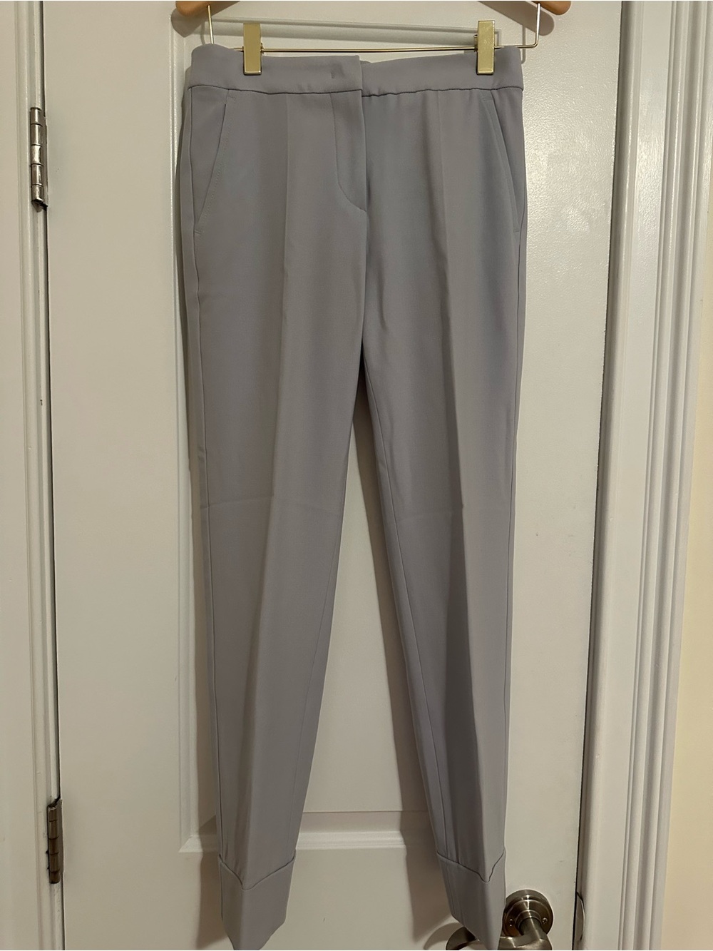 Giorgio Armani Light Gray Women's Tapered Dress Pants